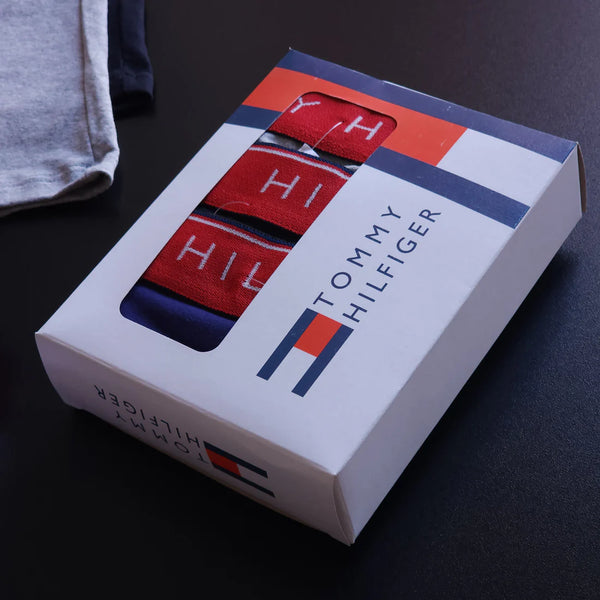 Kit com 3 Cuecas Boxer Tommy Hilfiger