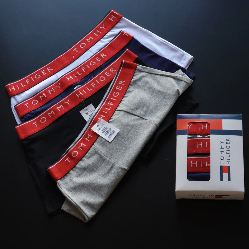 Kit com 3 Cuecas Boxer Tommy Hilfiger