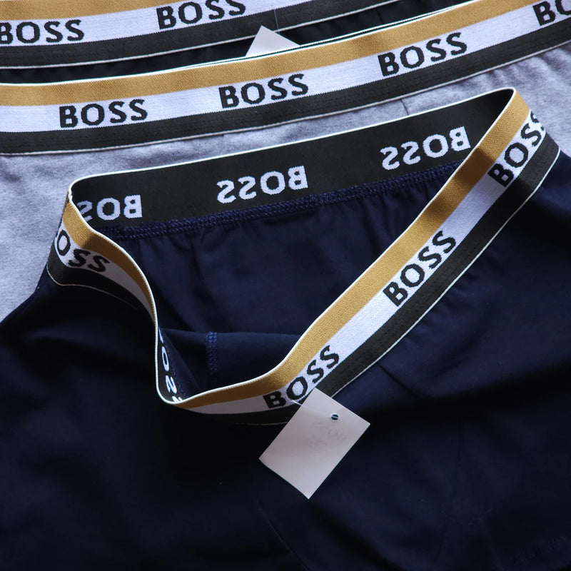 Kit com 3 Cuecas Boxer Hugo Boss